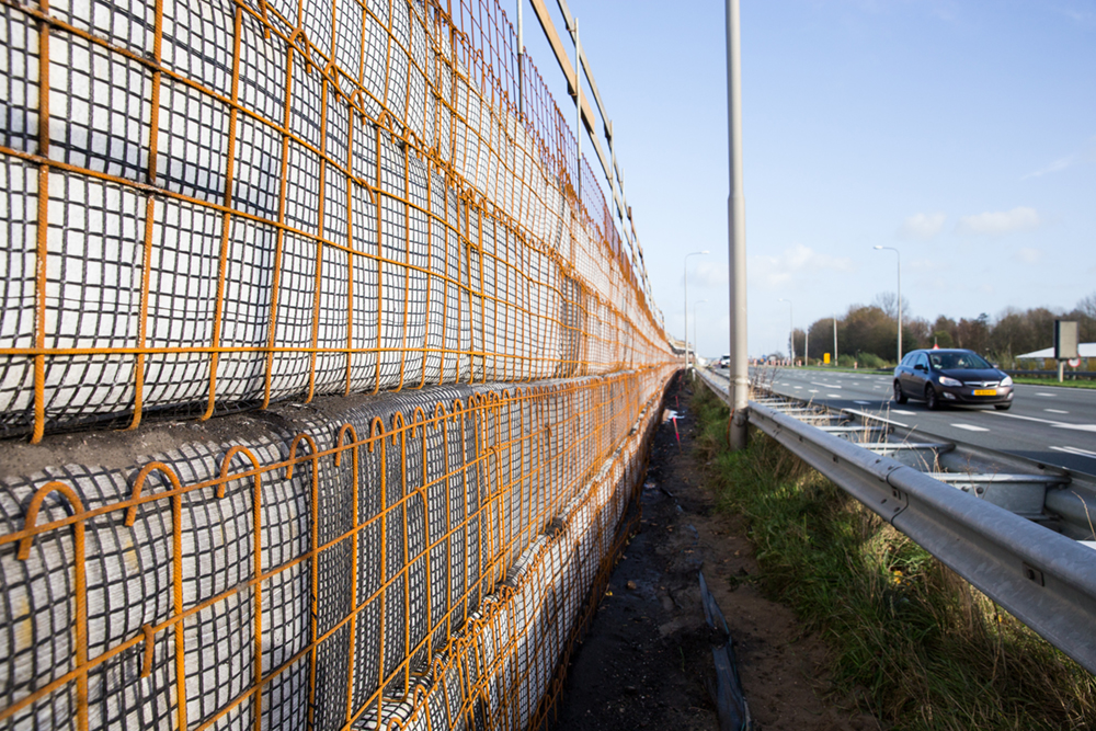 Westfresiaweg N23 Hoorn gewapende grondconstructie